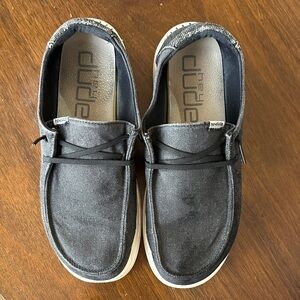 Hey Dude Womans Black Casual Slip-Ons